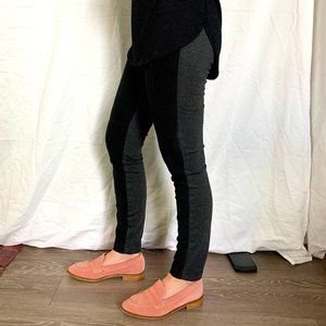 Lou & Gray Twotone Moleskin Front Leggings, XS